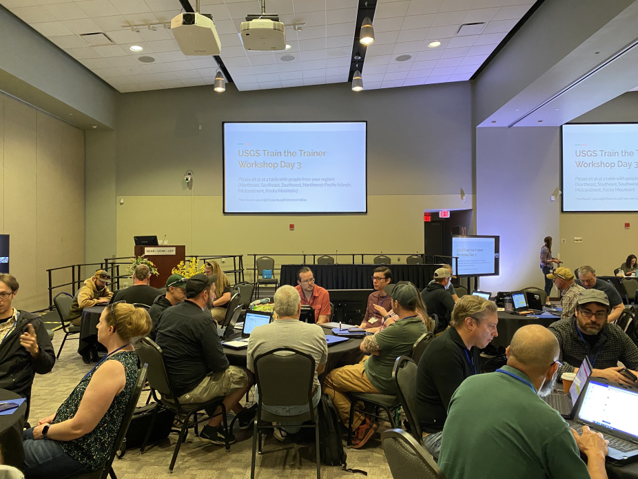 A photo of the COMET and USGS Train the Trainer workshop.