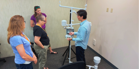 A photo showing the COMET team and representatives from RLNC during the 3D-PAWS data workshop